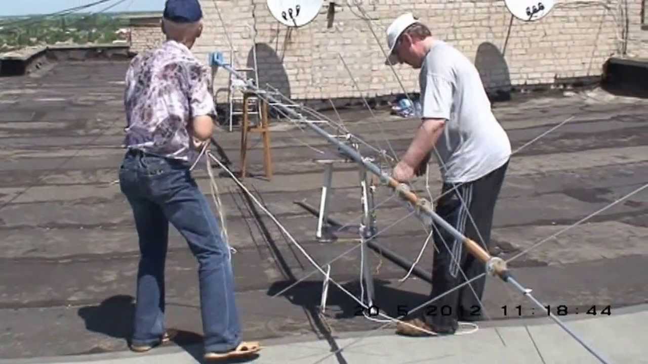 Установка Hy-Gain AV-640 (LV-640) / Hy-Gain AV-640  (LV-640) installation
