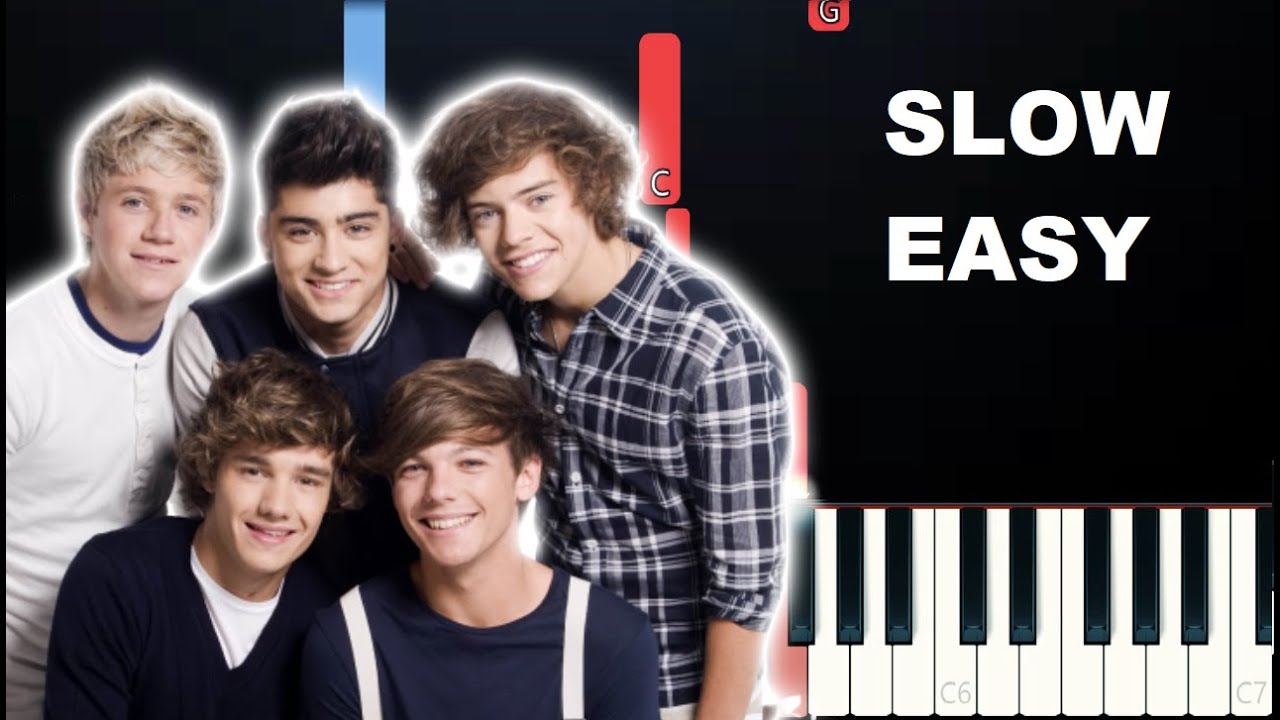 One Direction - Fool's Gold (SLOW EASY PIANO TUTORIAL)
