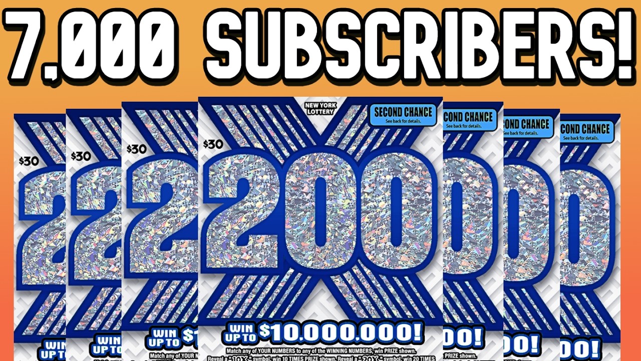 $240 Session for 7,000 Subscribers 200X | New York Lottery Gameplay
