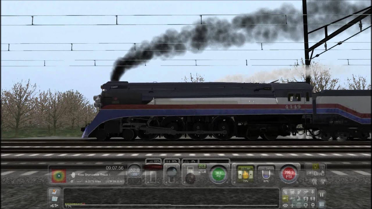 Train Simulator 2014 HD EXCLUSIVE: Southern Pacific 4449 4-8-4 Physics Upgrade (Power Increase)