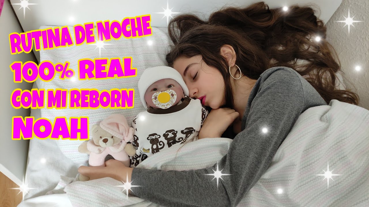 Rutina de noche 100% real con mi reborn Noah