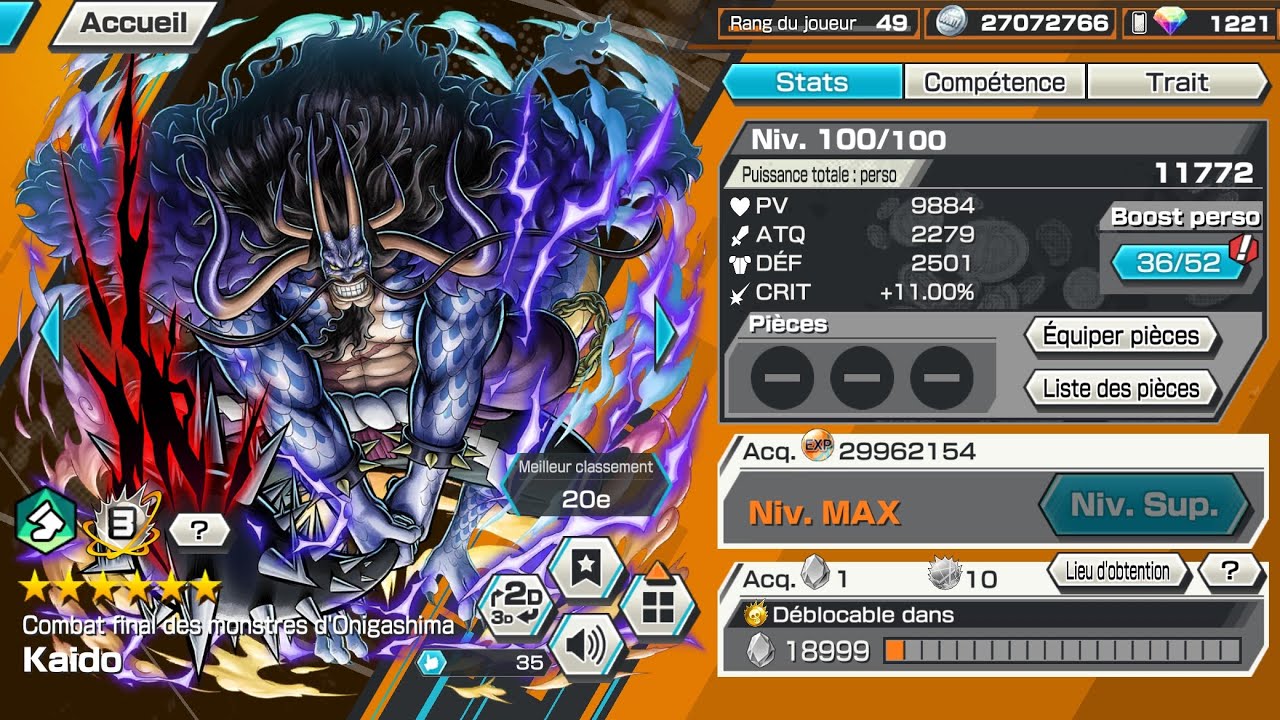 Opbr : gameplay s165 pt3/ kaido combat final 