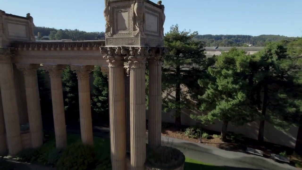 Palace of Fine Arts 4k Drone Fly Through