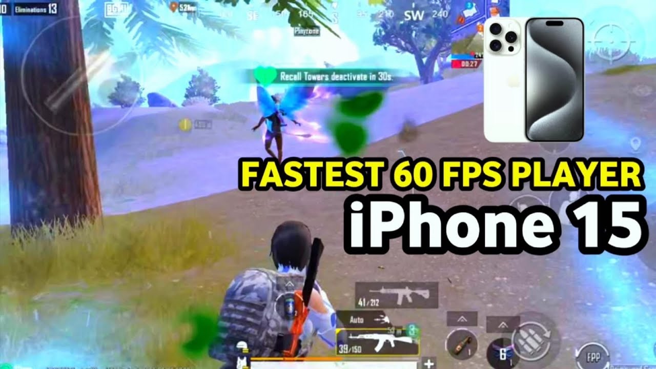 FASTEST 60 FPS PLAYER 🔱 IPHONE 15