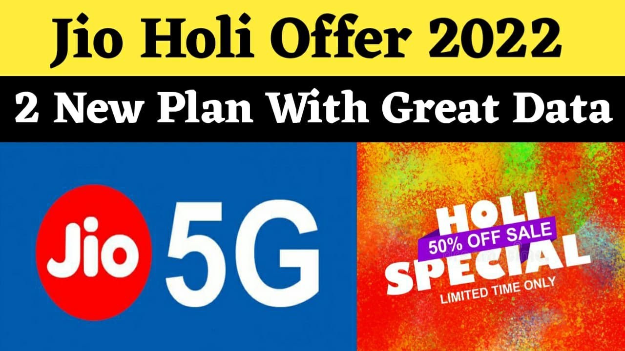 Jio Holi Offer 2022 | 2 New Work From Home Plan With 1 Year Validity