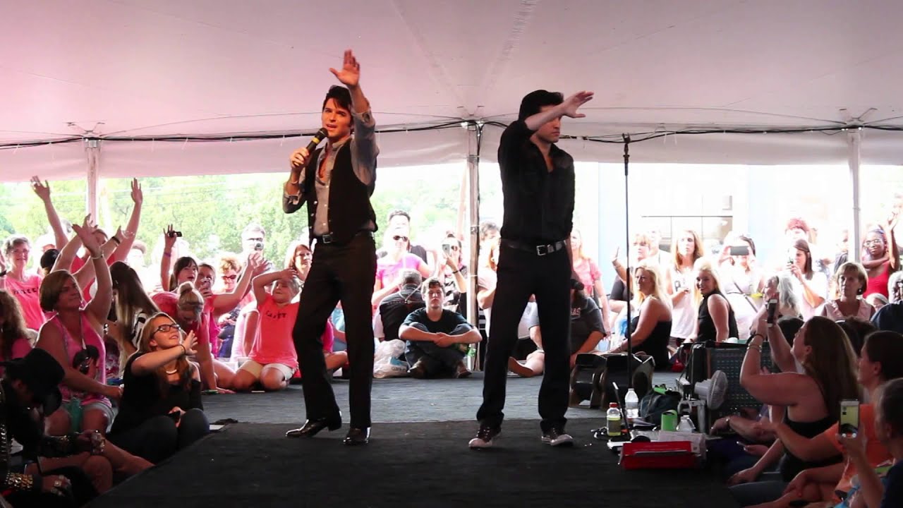 Dean Z and Kavan Hashemian sing 'Words' Elvis Week 2015