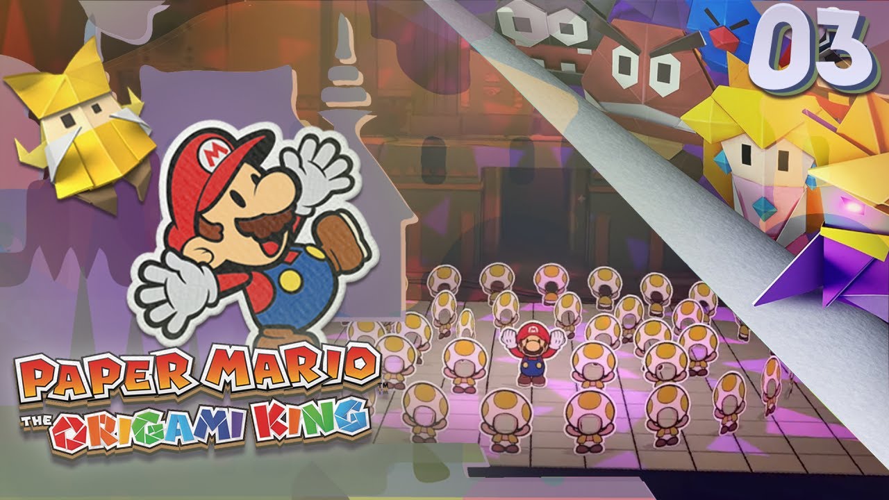 Paper Mario: The Origami King - Part 3 (Full Yellow streamer, Fire Vellumental, Scorching Sandpaper)