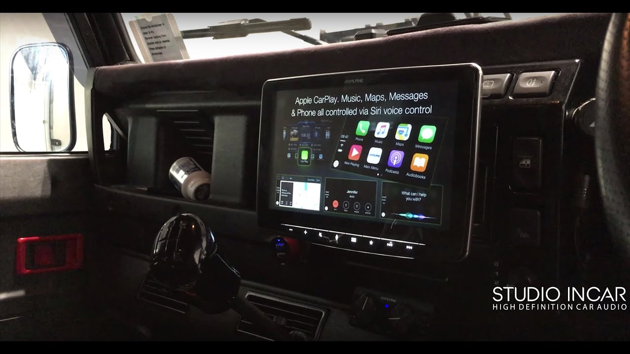 Alpine HALO 9 iLX-F903D in Land Rover Defender