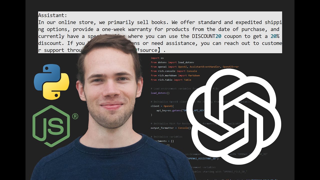 How to poll or stream OpenAI Assistants API v2 response in Python & Node.js TUI🔥 — OpenAI #7