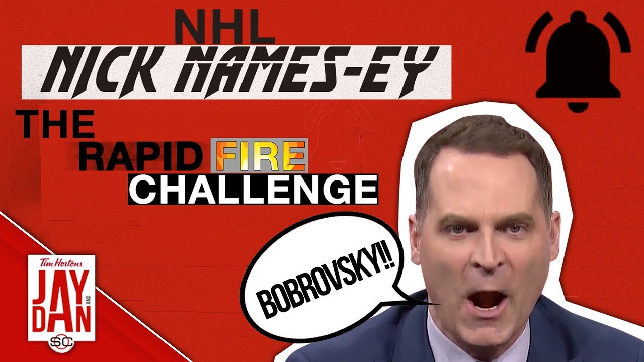 NHL Nick Names-ey: The Rapid Fire Challenge!