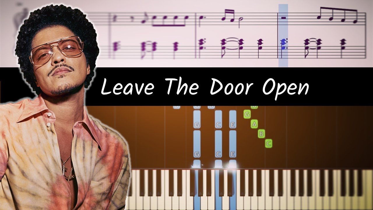How to play the piano part of Leave The Door Open by Bruno Mars and Anderson .Paak