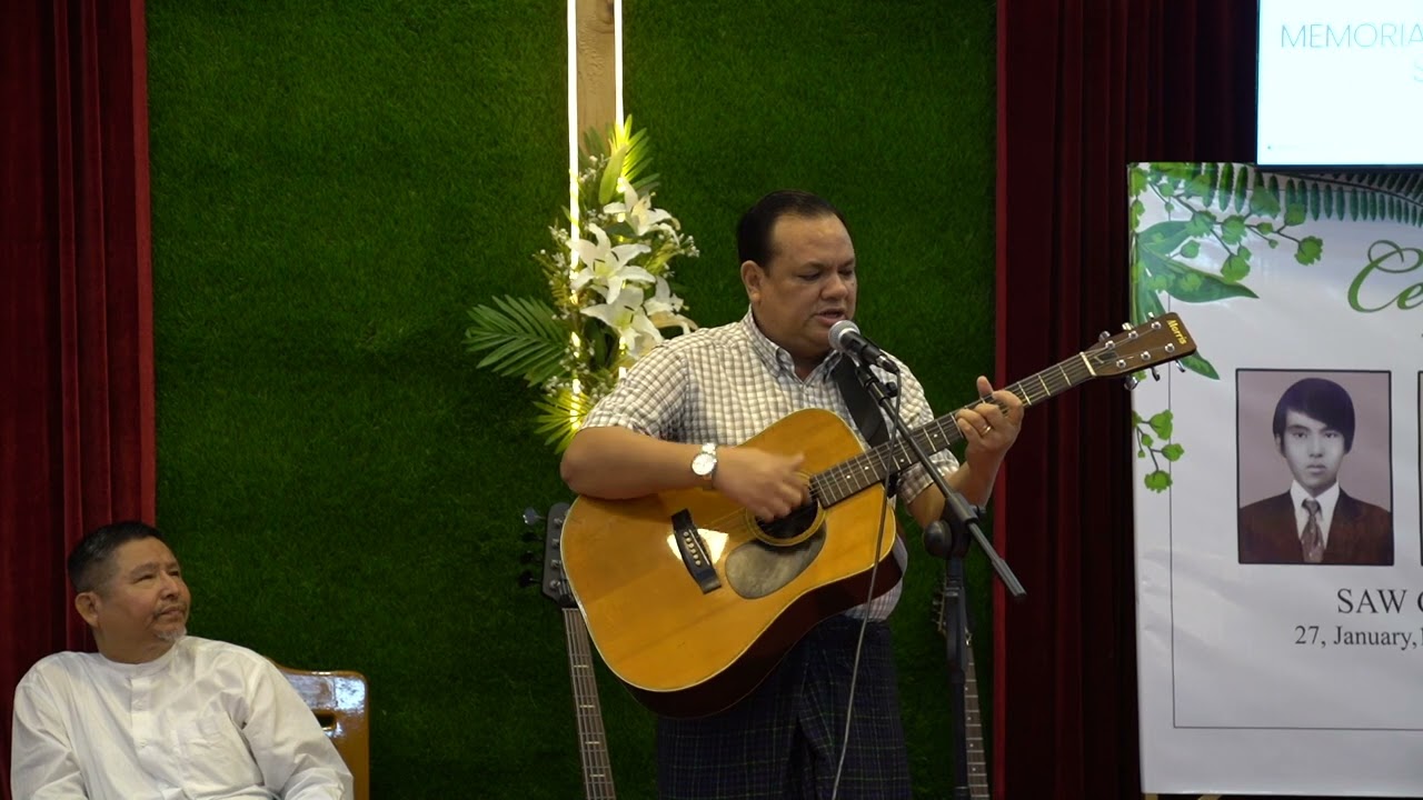 REV.DR ,GIDEON HTOO MEMORIAL SERVICE မှာ REV CHIT PO မှ ခွန်းအားပေးဂုဏ်တော်ချီးမွမ်း