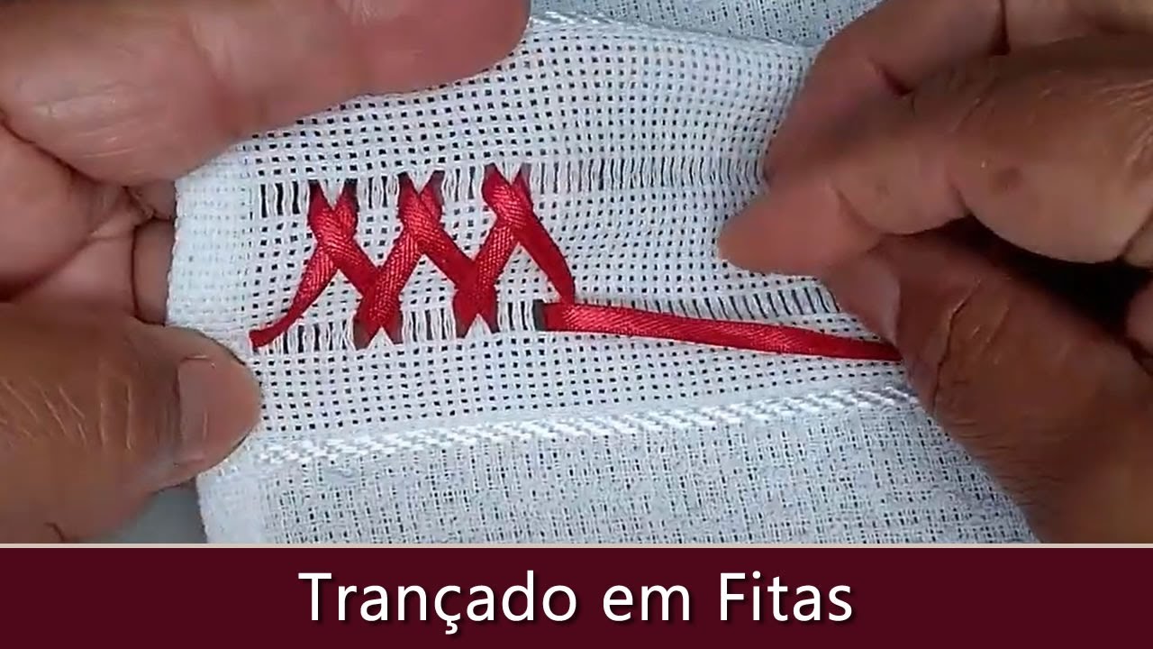 Trançado em Fitas Vermelhas - Esteh Vídeos