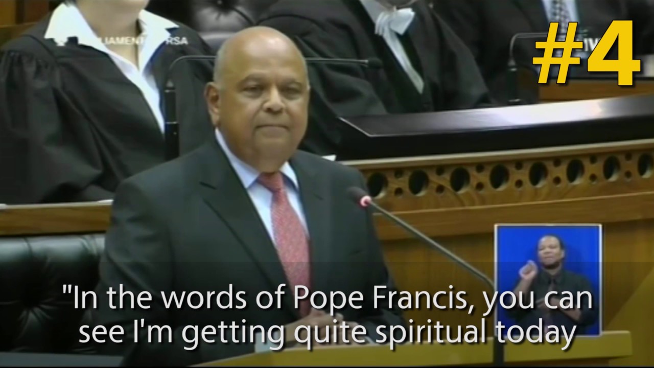 Borrowed words of wisdom: 6 quotes from Gordhan&rsquo;s mid-term budget speech