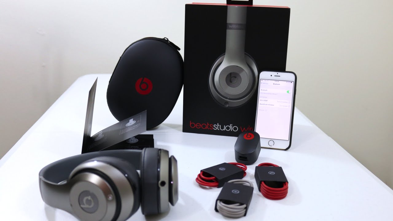 Beats Studio Wireless Titanium - Unboxing, First Impressions & iPhone Bluetooth Setup