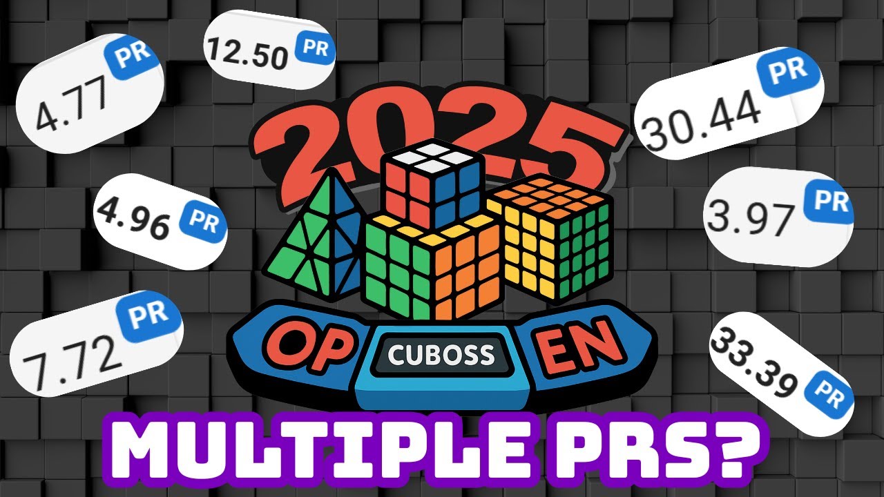 Multiple PRs at the Cuboss Open 2025: Competition blog