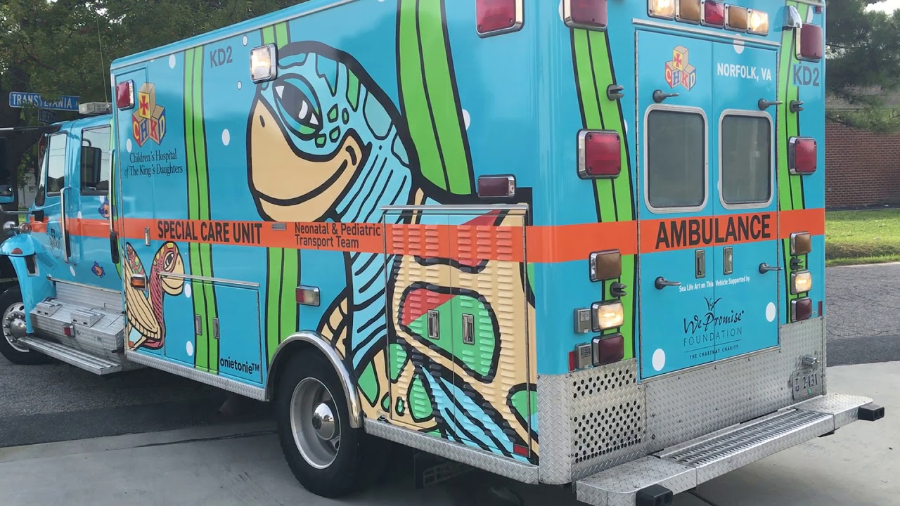 OnieTonie&trade; Turtle Themed CHKD Transport Ambulance