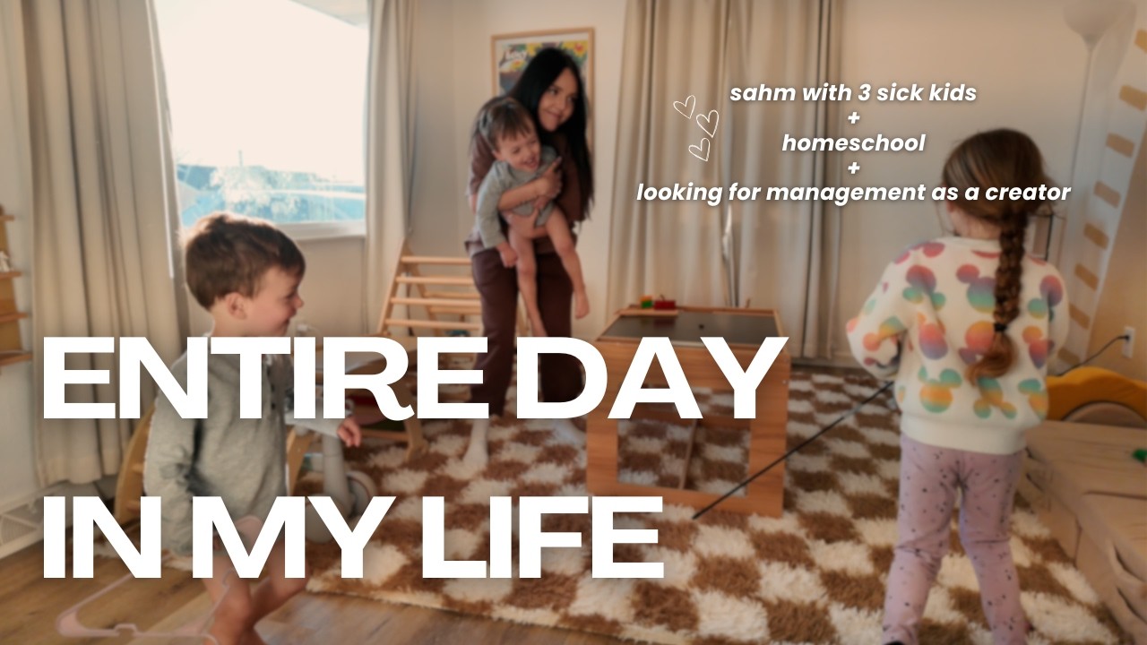 SICK DAY AS A MOM OF 3 | looking for new management + homeschool + trying to balance it all
