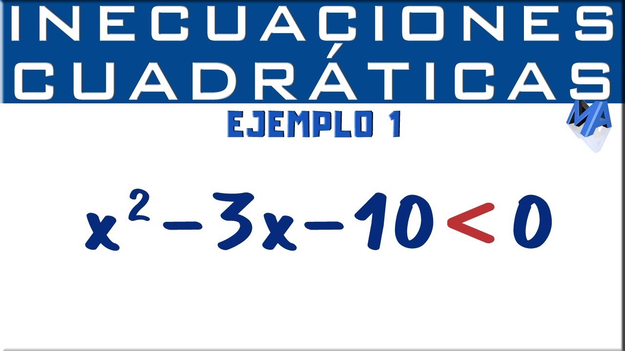 Inecuaciones cuadráticas solución | Ejemplo 1