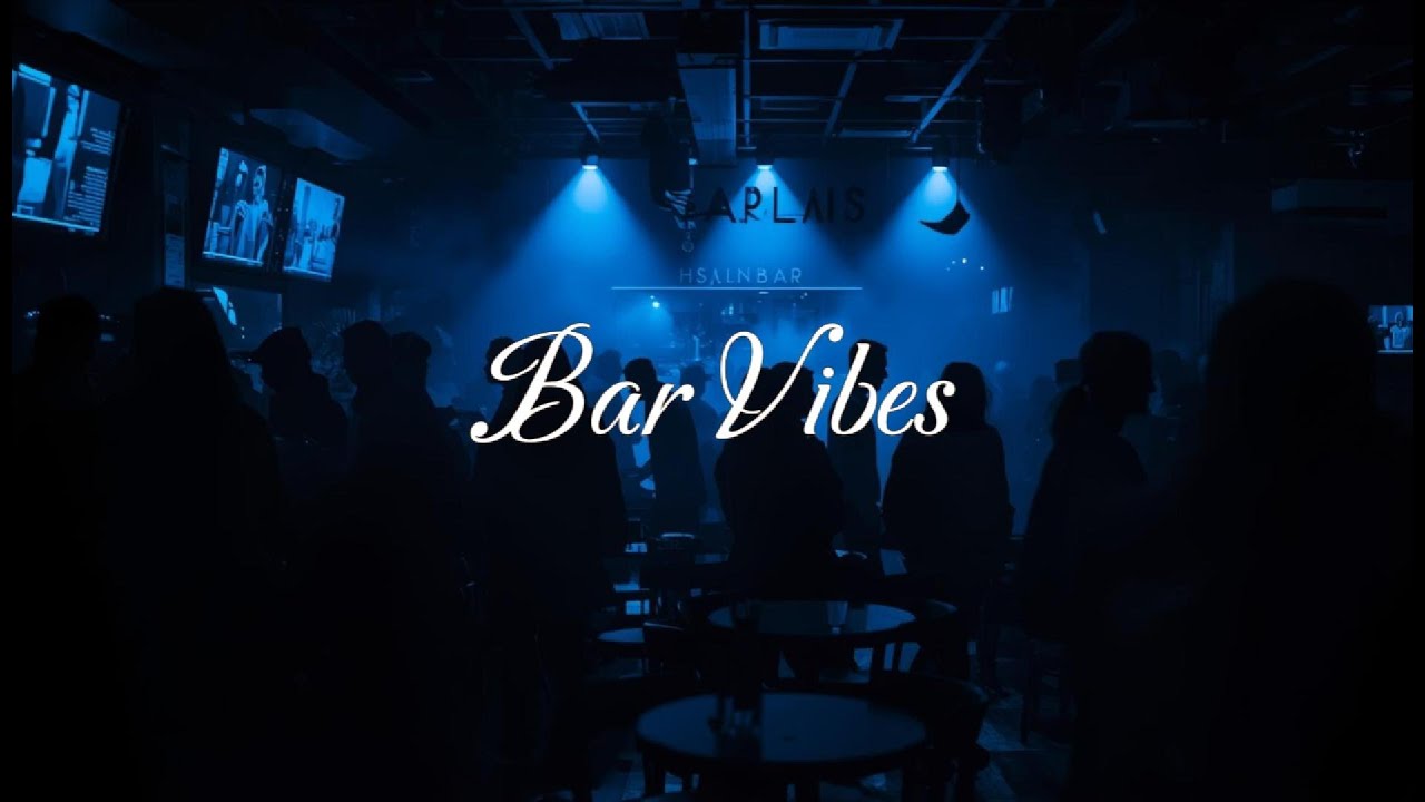 Late Night Bar Ambience | Moody Electric Guitar, Blue Lights