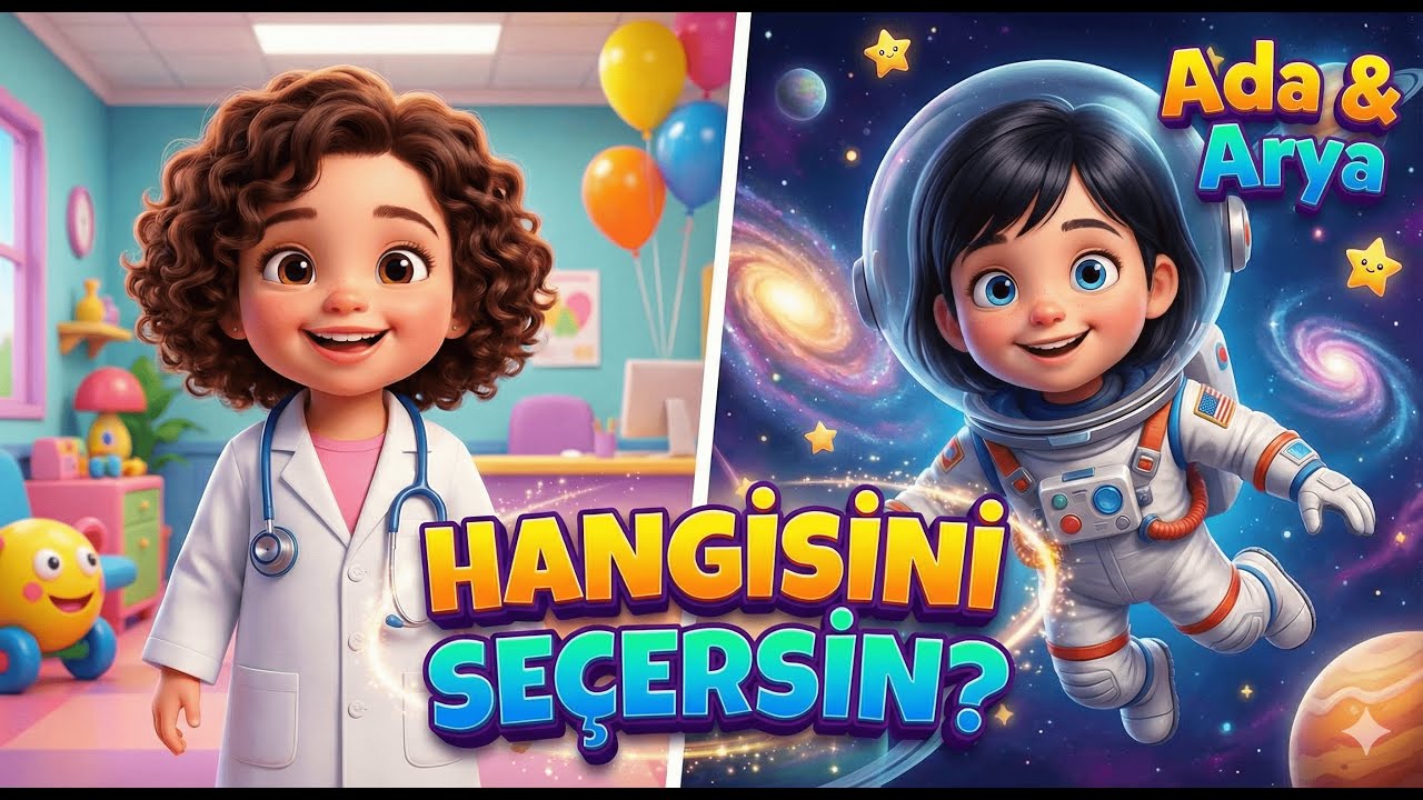 Büyüyünce Ne Olacaksın? Meslek Seçimi: Doktor mu Aşçı mı? 👩‍⚕️👨‍🍳 (Ada & Arya)