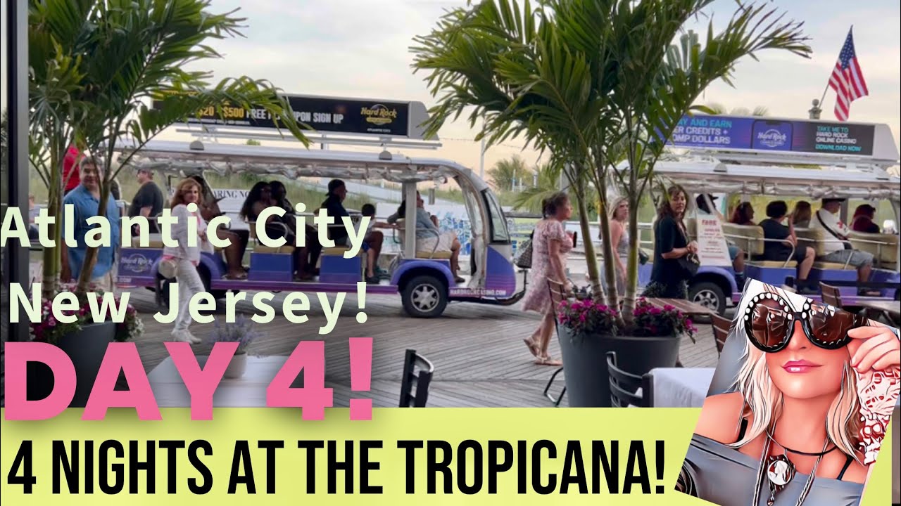 Tropicana Atlantic City NJ day 4! Beach Boardwalk Ballys Bingo Vue  Il Verdi & Forno pizza & gelato!