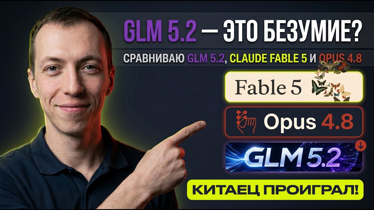 GLM 5.2 - ЭТО БЕЗУМИЕ? Сравниваю Claude FABLE 5 | GLM 5.2 и Opus 4.8
