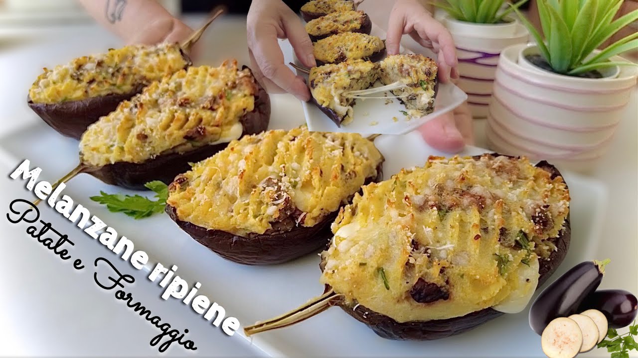 Заполненные потоковыми баклажами с картофелем и сыром 🥔🧀 Легкий и экономичный рецепт