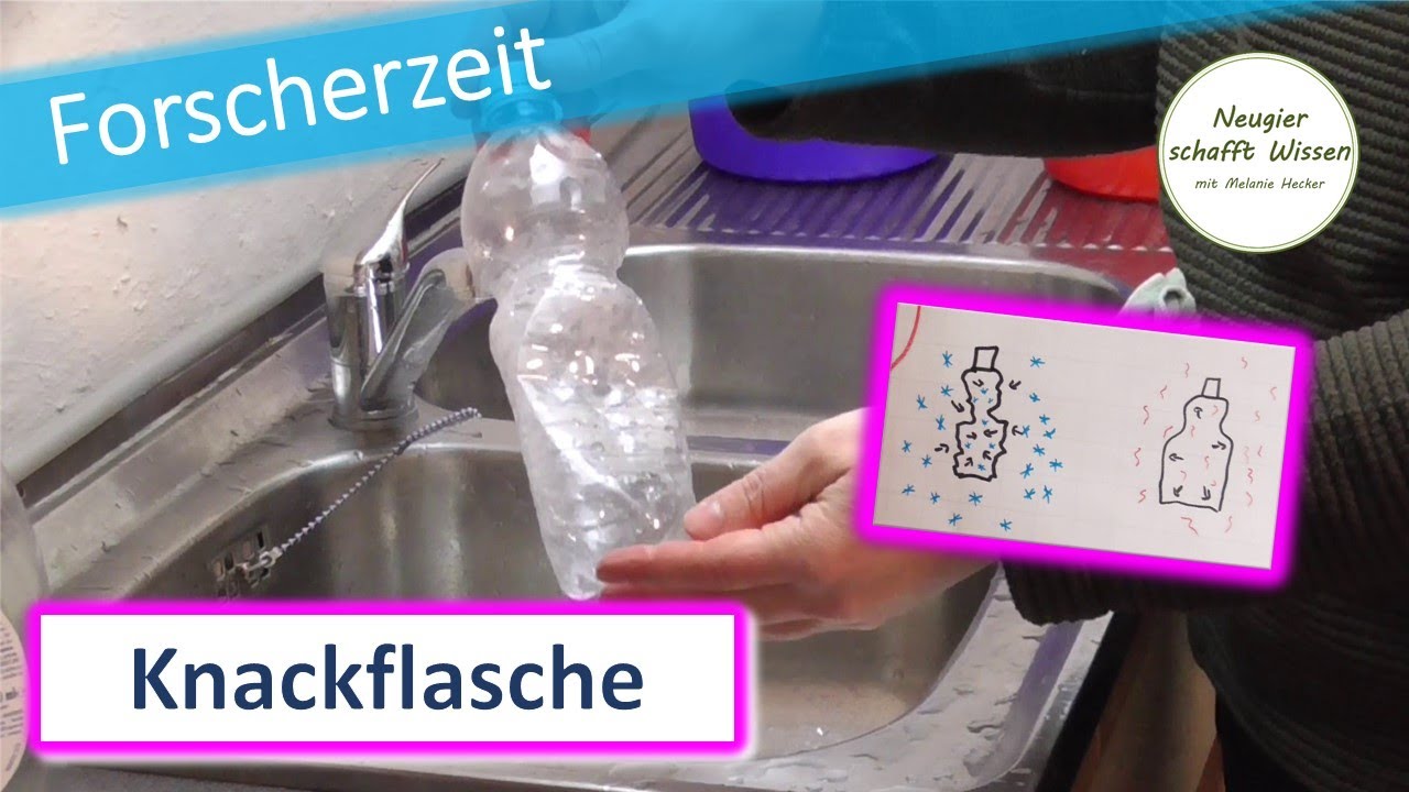 Knackflasche | Das kann heiße und kalte Luft | einfache Experimente für Kinder mit Luft