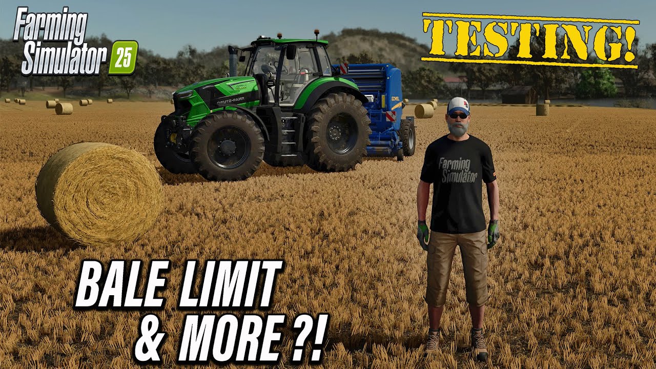 WHAT’S THE BALE LIMIT ON FARMING SIMULATOR 25?! (TESTING ALL SORTS OF THINGS!)