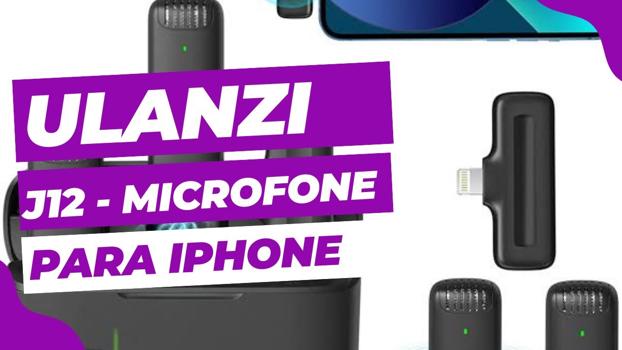 Ulanzi J12 - Microfone sem Fio para IPhone Muito Barato