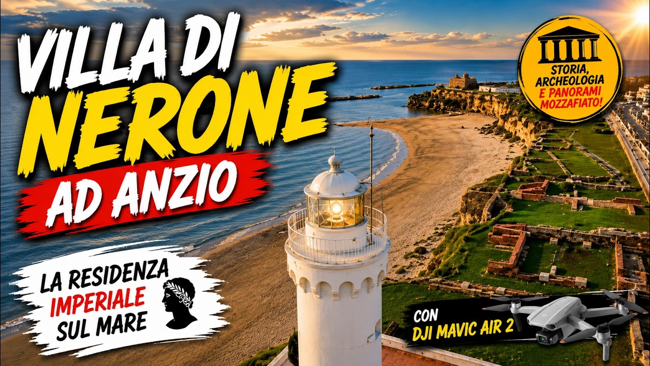 la Domus Imperiale di Nerone ad Anzio + the imperial villa of Nero  Anzio(Rome)Dji mavic air 2