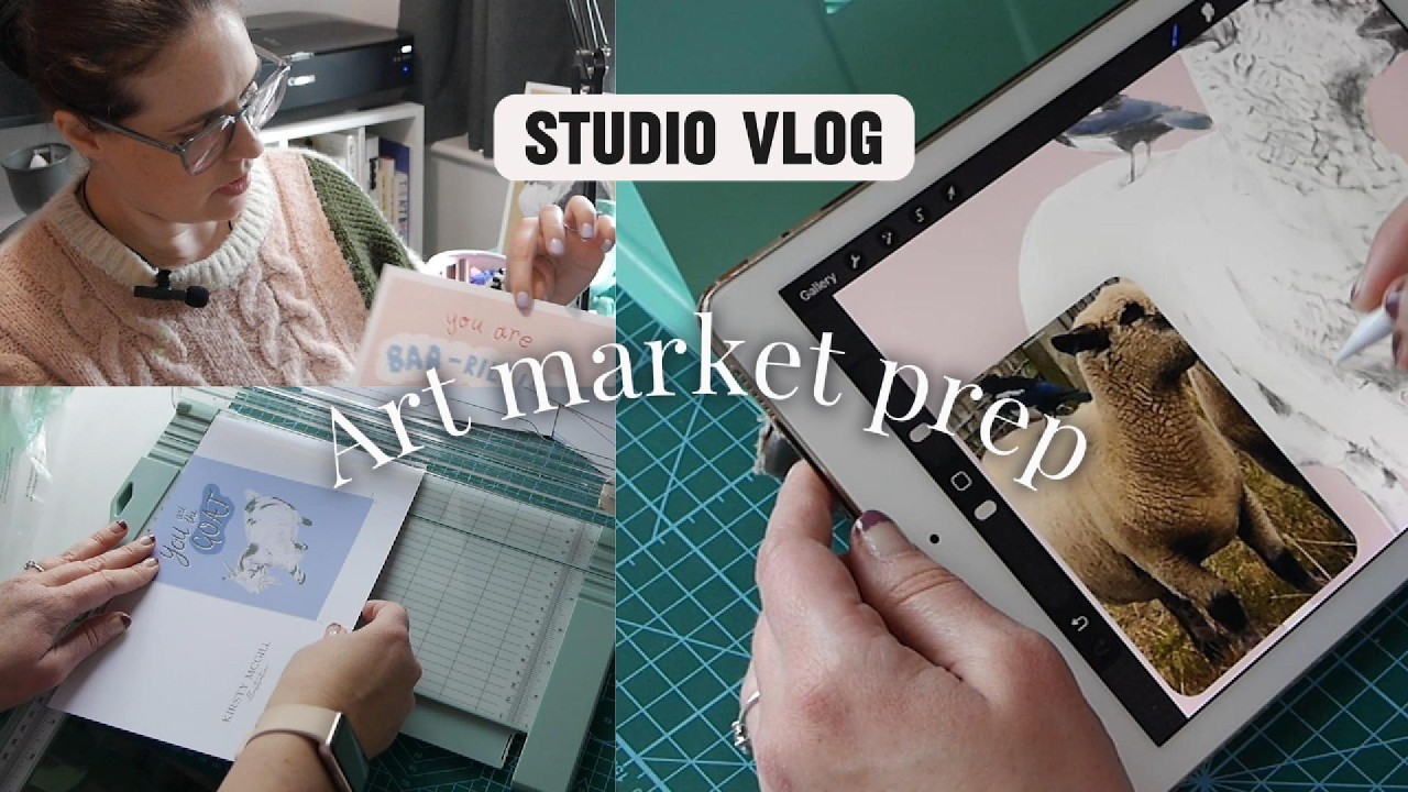 Introduction and preparing for an art market [Studio Vlog 1 - Feb 2026]