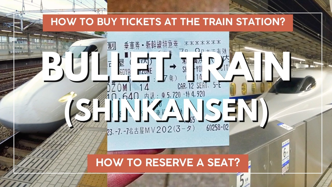 (ENG) How to buy tickets for the bullet train/shinkansen! 🚅 + how to reserve a seat! 💺