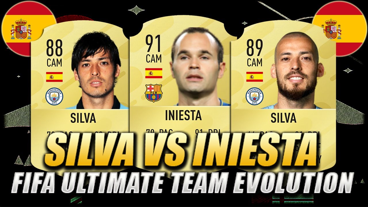 INIESTA VS DAVID SILVA FIFA EVOLUTION | FIFA 10 - FIFA 20