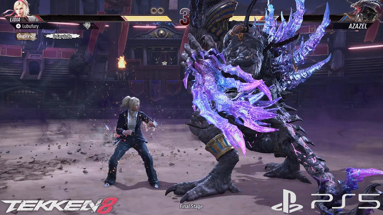 Tekken 8 | Lidia Sobieska on Arcade Mode Difficult Hard & Defeated Azazel [4KPS5]