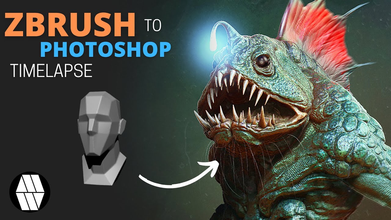 ZBrush to Photoshop  Timelapse - 'Mer-Man' Concept