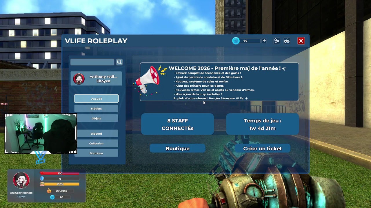 live admin sur vlife rp (garry's mod)