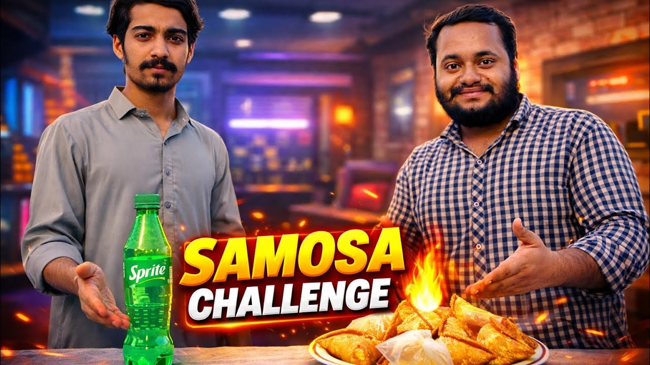 Flip The Bottle & Eat Samosa Challenge 😱🔥 | Bilal vs Mustafa