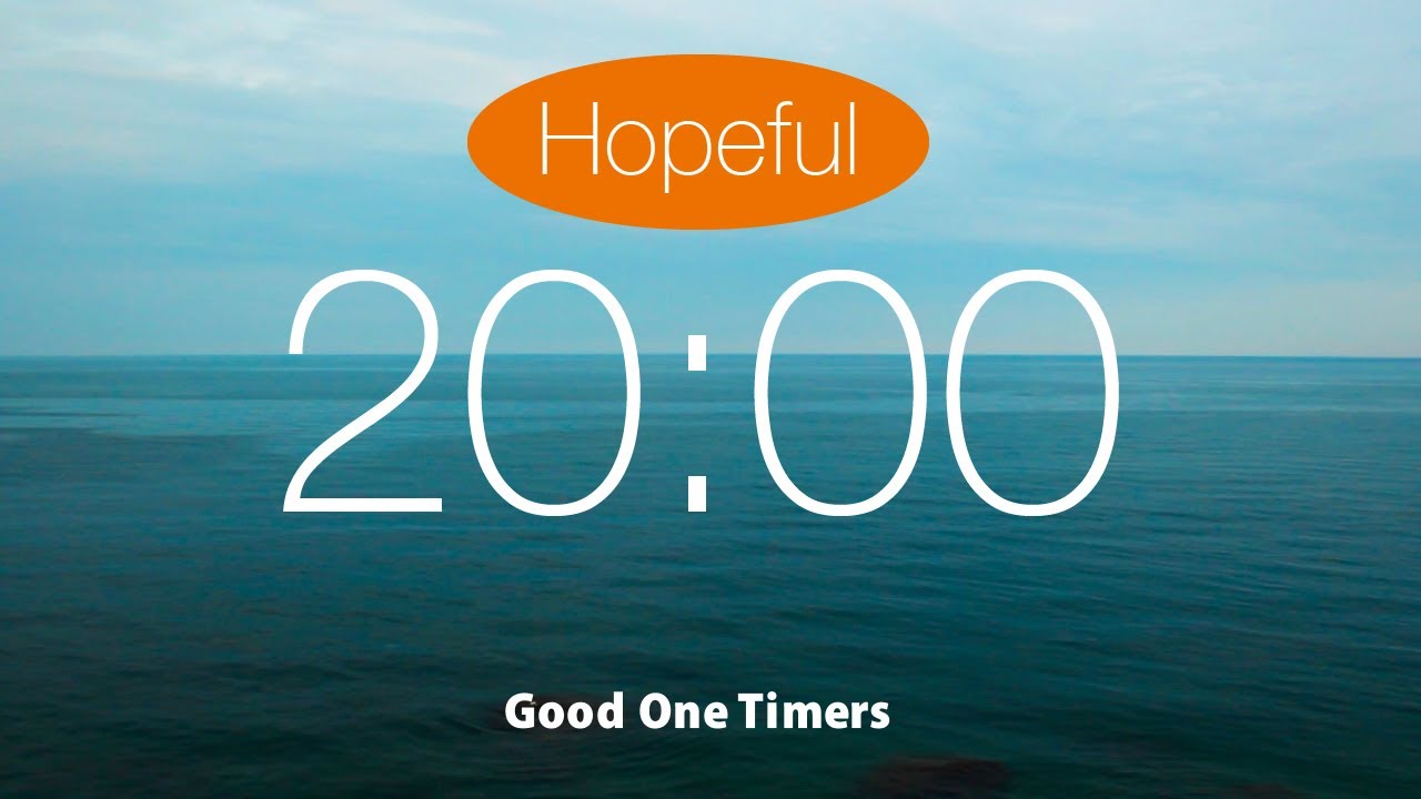 20 Minute Countdown Timer with Hopeful and Relaxing Music | 4K | Alarm | Hopeful Horizon 2