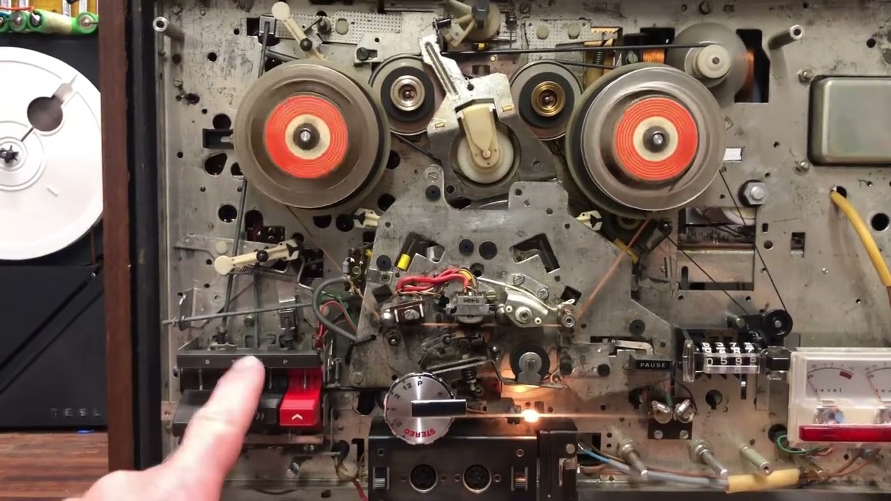 Telefunken￼ 204 TS Tonbandgerät nach Reparatur ein Testlauf .￼ Baujahr 1969￼