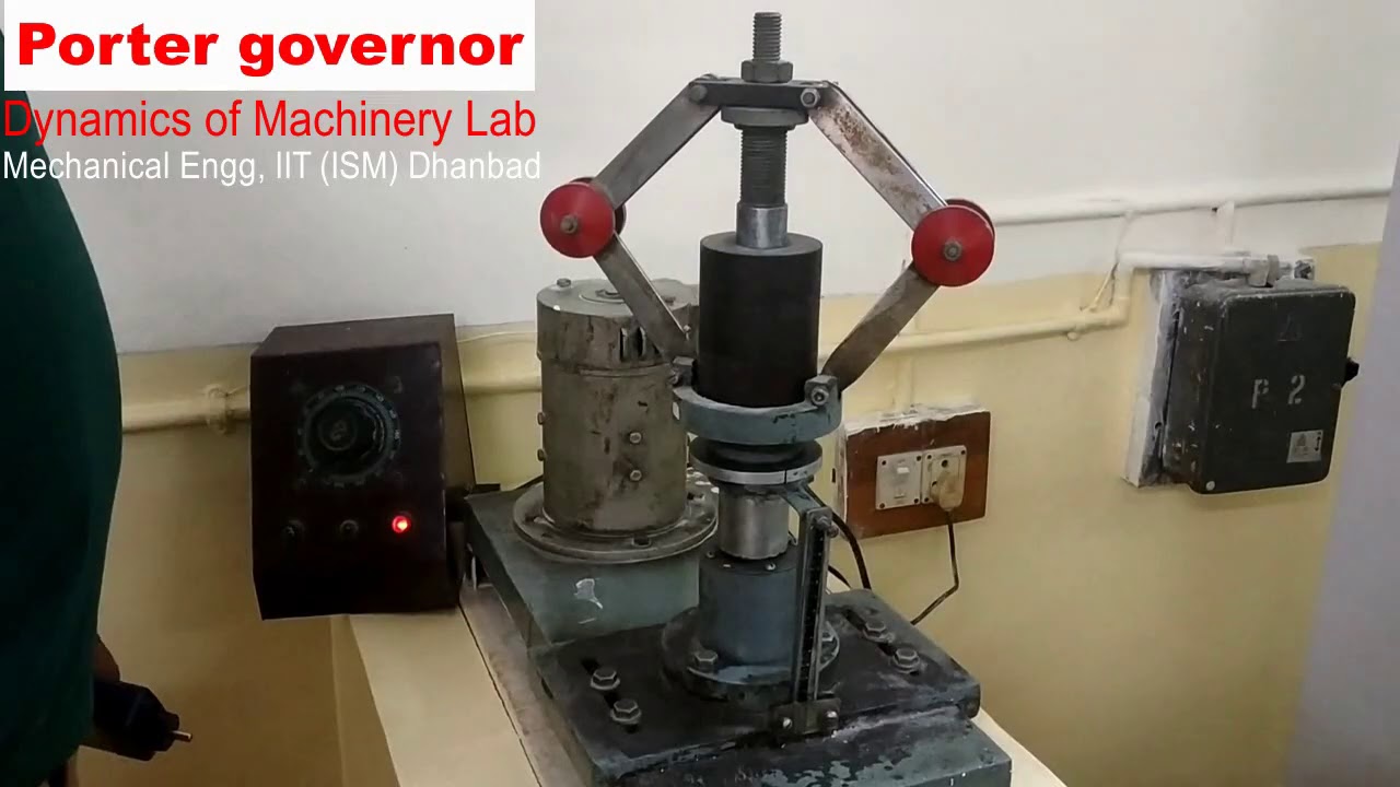 Study of the performance of Porter and Hartnell Governor- DOM Lab Experiment