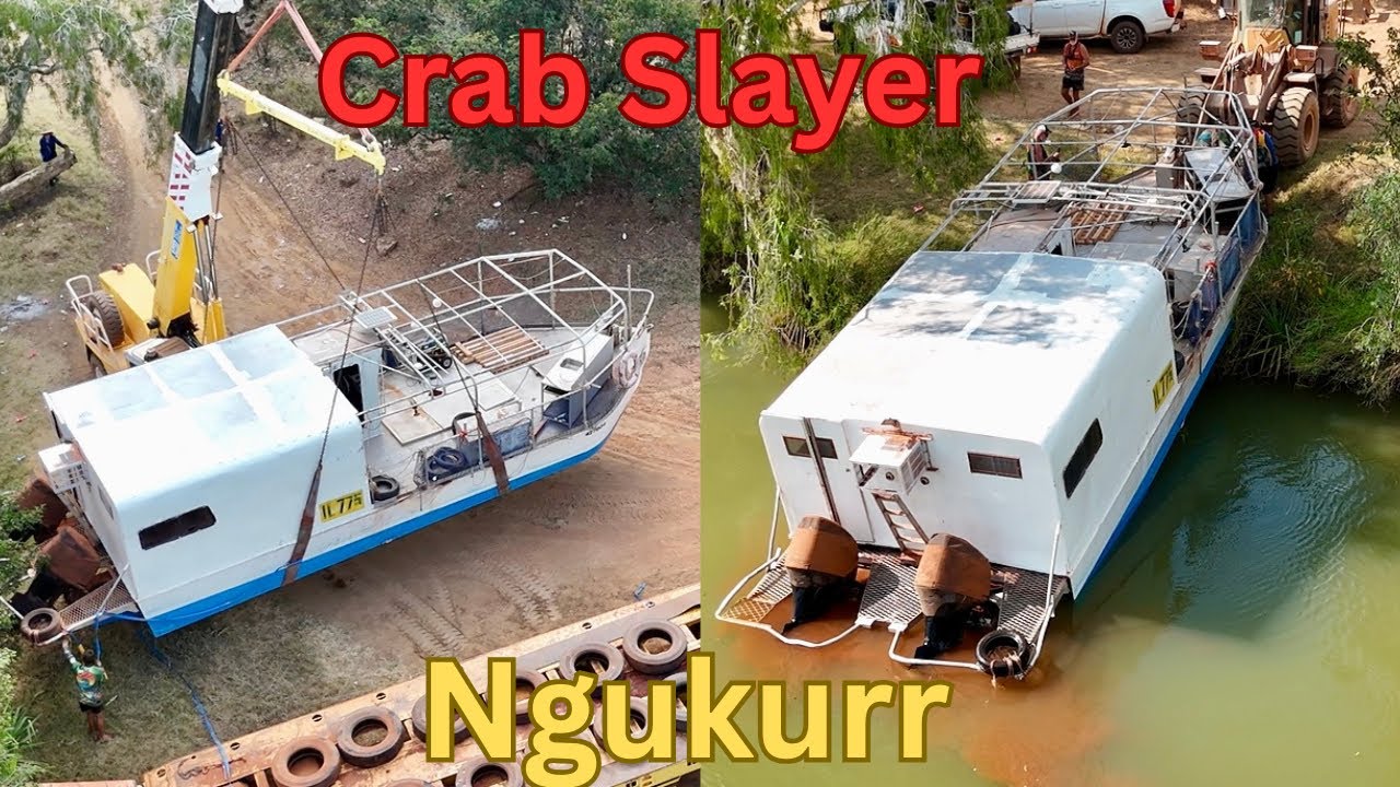 Craziest ROPER RIVER Boat Launch Northern Territory.