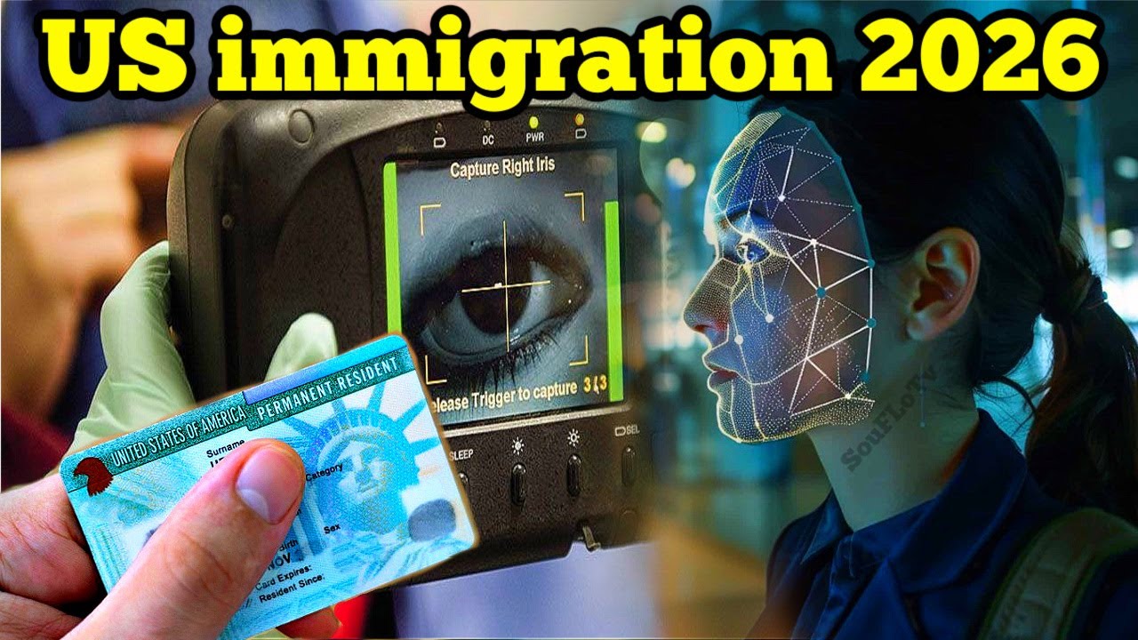 Новые биометрические правила иммиграции в США в 2026 году для обладателей грин-карты и иностранны...
