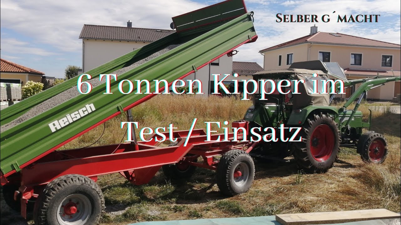 6 TONNEN  Reisch Kipper |  25 Tonnen Liebherr | Fendt Farmer 3s in Aktion