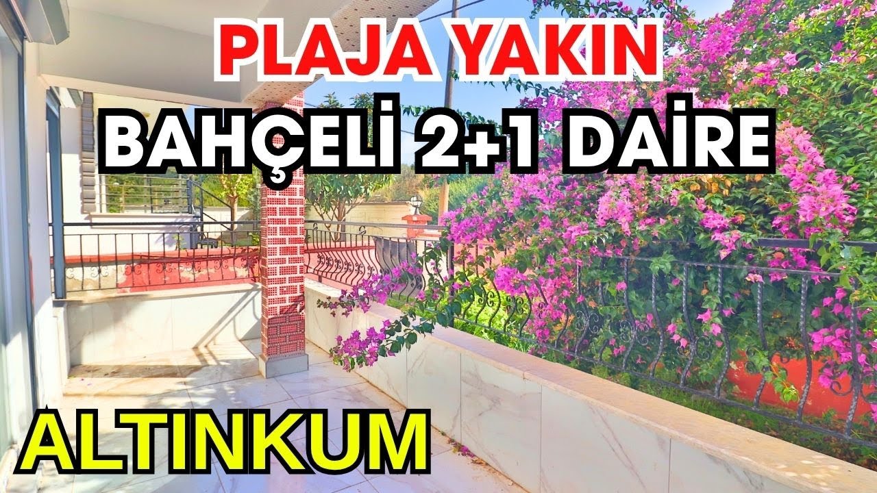 DİDİM ALTINKUMDA SATILIK SAHİLE YAKIN BAHÇELİ 2+1 DAİRE