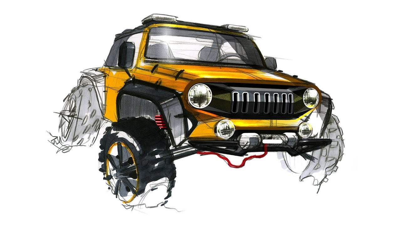 자동차 스케치 & 디자인(Jeep Sketch & Design)