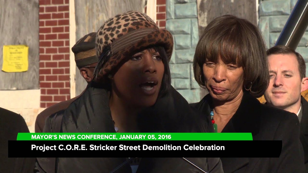 Mayor Stephanie Rawlings-Blake Announces CORE Program For Baltimore; January 5, 2016