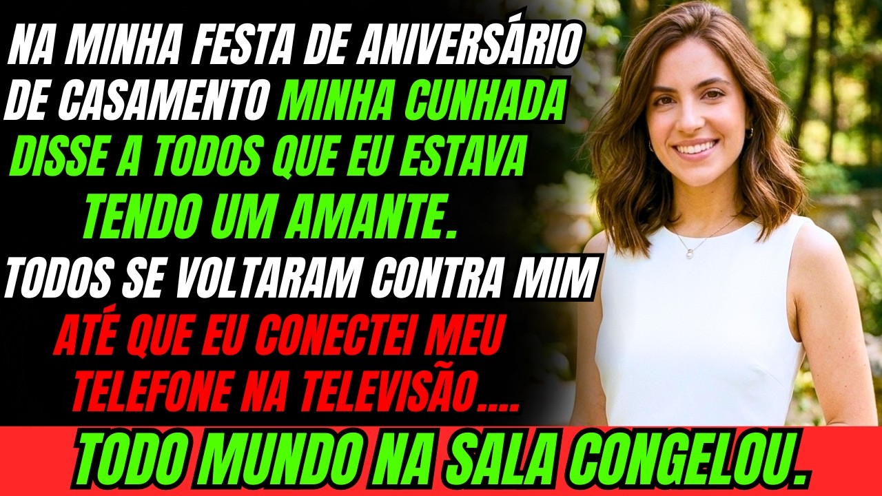 No meu aniversário de casamento, minha Cunhada me acusou de estar Traindo — Aí eu mostrei a todos...