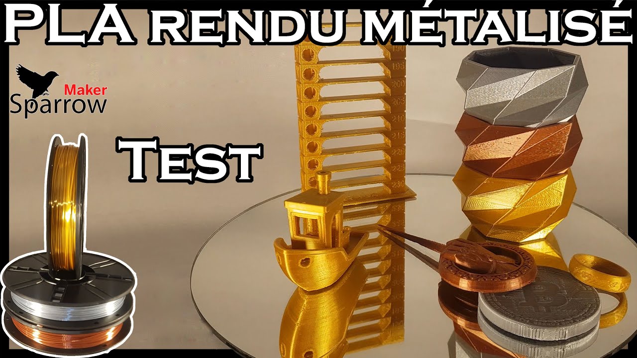 Test PLA couleur métallisée GIANTARM pour de belles impressions